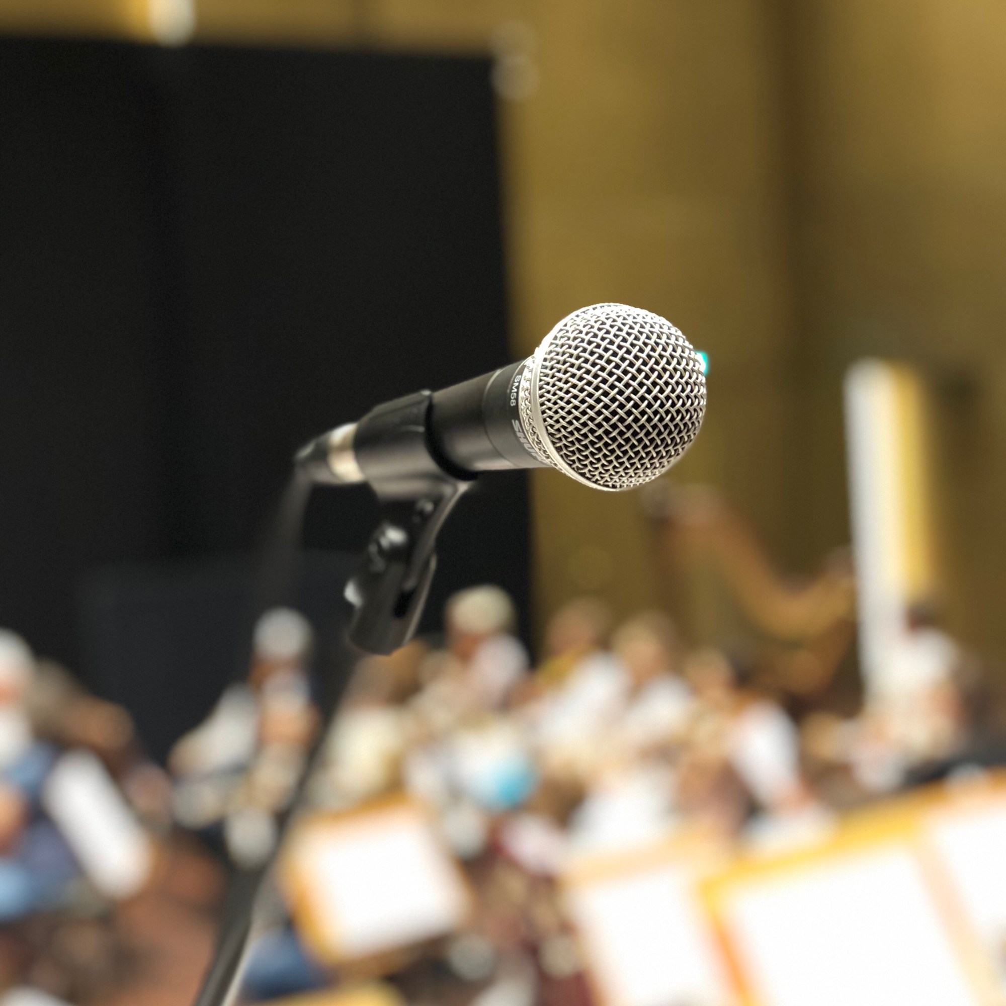 Backstage bei einer Sitzprobe