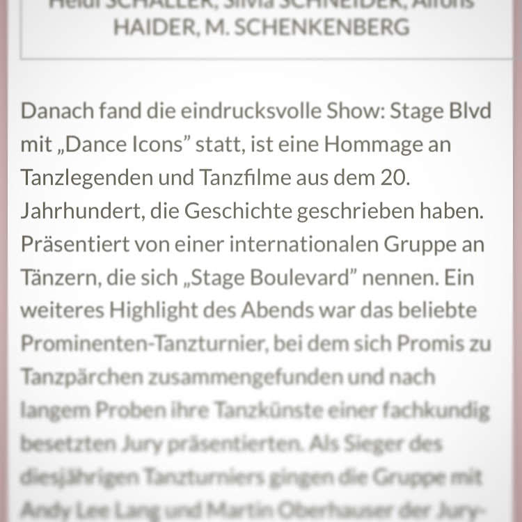 Rezension "Dance Icons" bei Dancer Against Cancer