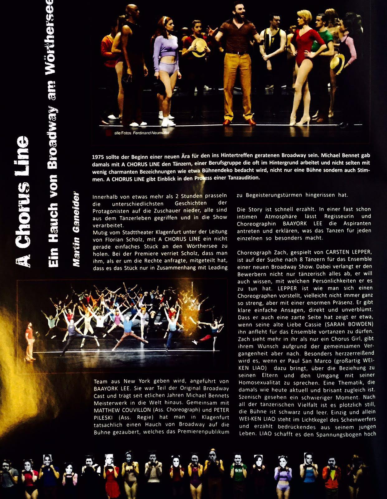 Rezension A Chorus Line Teil 1