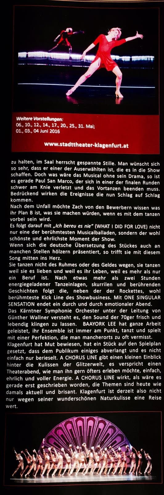 Rezension A Chorus Line - Teil2